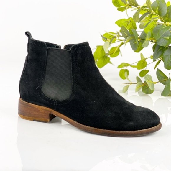Johnston & Murphy Shoes - Johnston & Murphy Chelsea Ankle Boot Black Suede